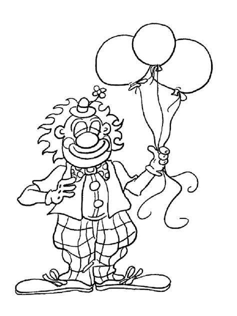 Clown Head coloring page - Download, Print or Color Online for Free