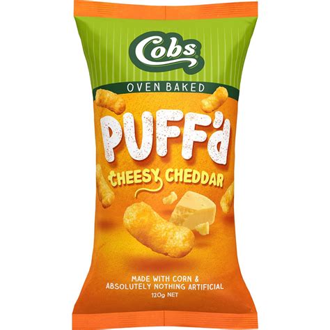 Calories in Cobs Corn Puffs Cheesy Cheddar Gluten Free calcount