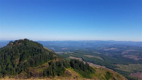 View from the top of Saddle Mountain, Oregon. It was a perfect day for ...