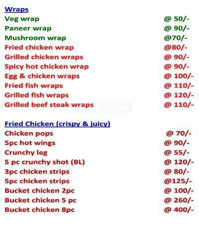 Menu at Ifoods vegetarian kitchen, Coimbatore, Voc street. Rs puram ...