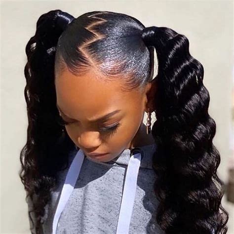 Zigzag Ponytail Hairstyle with Coupon Code for $10 Off