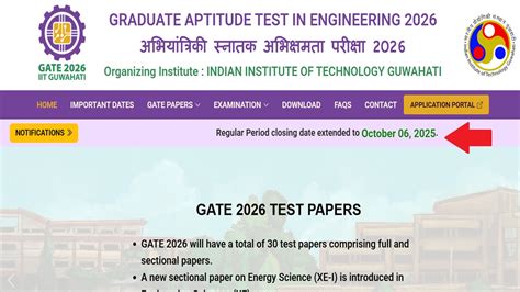 GATE 2026 Registration: Extended Window Without Late Fee Closes on ...