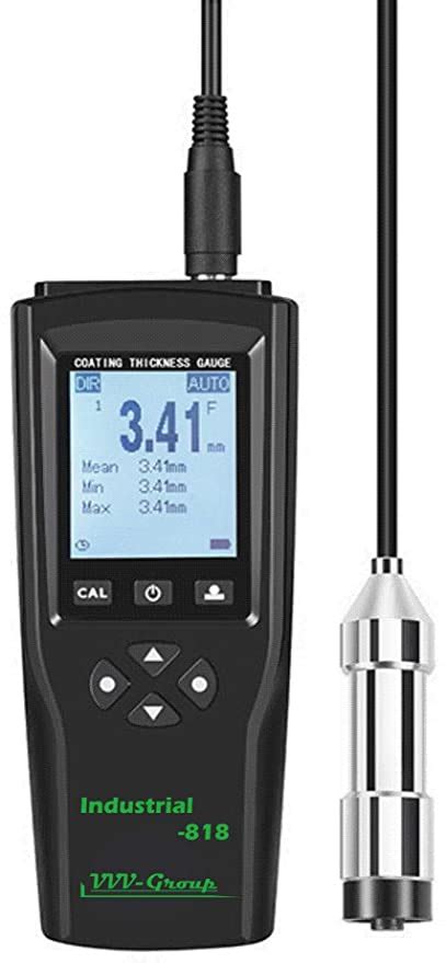 Digital Professional Coating Thickness Gauge Industrial-818 Paint Mete ...