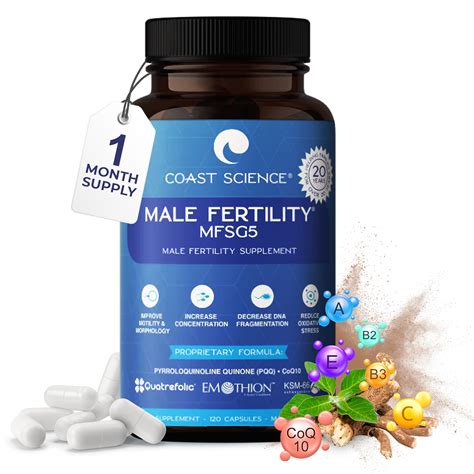 Mua Male Fertility Supplements MFSg5 - CoQ10, Ashwaganda, PQQ - Sperm Health Count and Semen ...