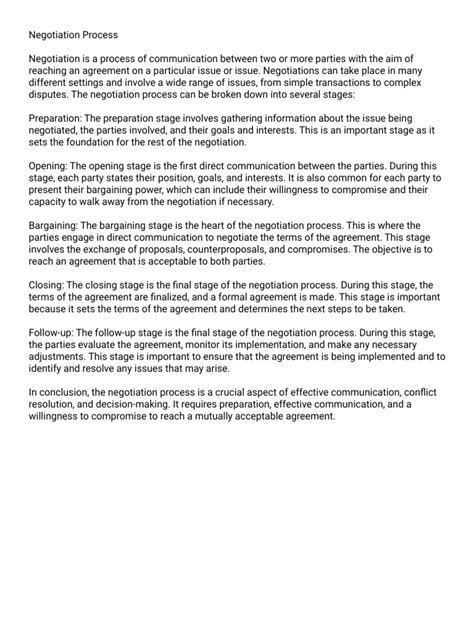 Image result for Negotiation Process