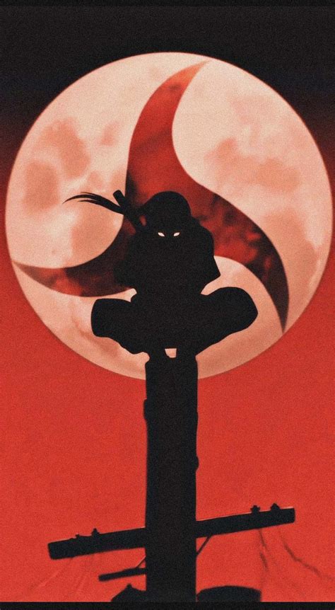 Fondo De Pantalla De Itachi Luna Roja