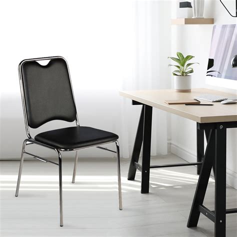 Nilkamal Contract 05 without Arm Visitor Chair (Black) – Velan Store