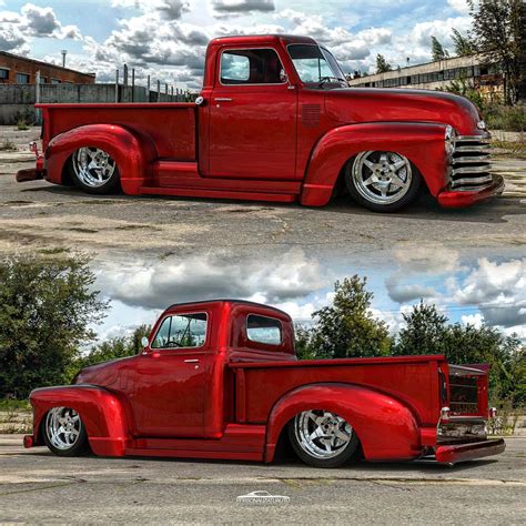 1950 Chevy 3100 Classic Pickup Truck Is Slammed to the Ground, Albeit ...