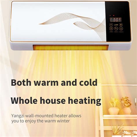 FYTPOV Wall Mounted Heater, Digital Display Heaters for Indoor Use ...