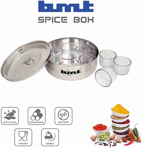 BMT Spice Set Stainless Steel, Plastic Price in India - Buy BMT Spice ...
