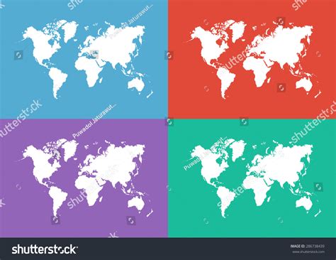 World Map Vector Flat Perspective 的图像结果