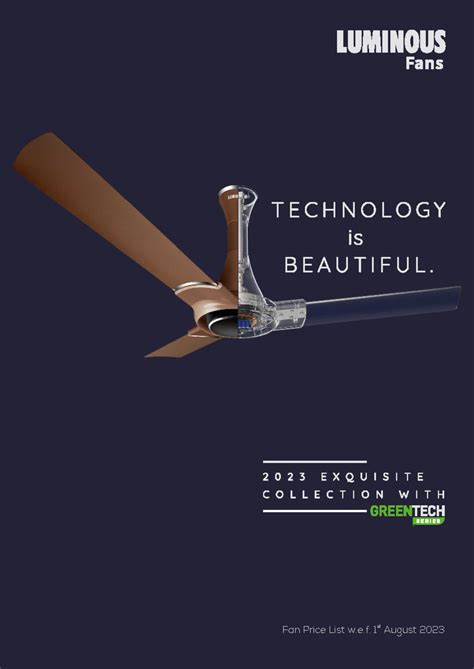 Fan Price List - August 2023 Update for Models & MRP - Studocu