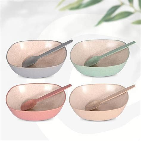 Buy Eha Set of 4 Earth-Friendly Multipurpose Bowls for Kitchen | 600 ml ...