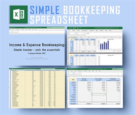 Bookkeeping Templates For Small Business Excel