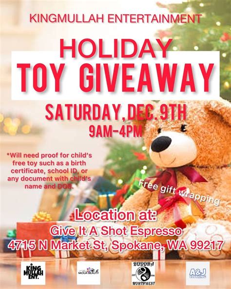 KingMullah Ent. Holiday Toy Giveaway 2023, Give It A Shot Espresso ...