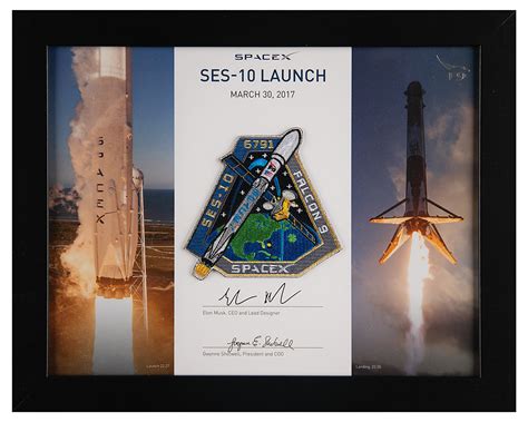SpaceX SES-10 Launch Employee Patch | RR Auction