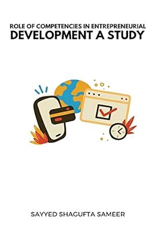 Buy Role of competencies in entrepreneurial development a study Book ...