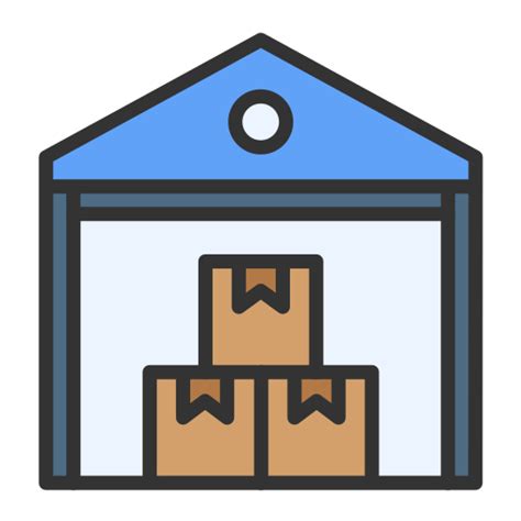 Warehouse - Free shipping and delivery icons