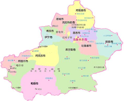 新疆所有县市地图全图高清版（新疆的详细地图） - 生活 - 布条百科