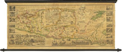 A spectacular American map of the Holy Land - Rare & Antique Maps
