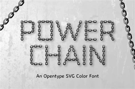 Power Chain Font | Download on Freepik