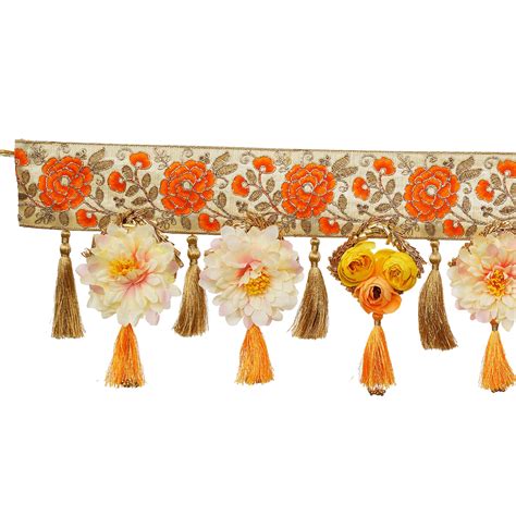 Webelkart Multicolor Rose Flower With Khatushyam Handmade Door Hanging ...