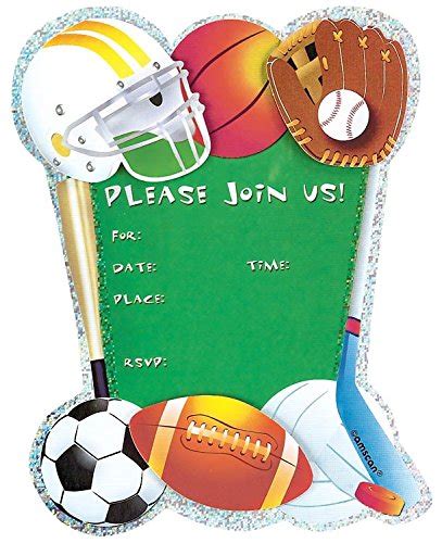 Wanna Party Game Day Jumbo Invitations Card - 8 Piece : Amazon.in: Toys ...