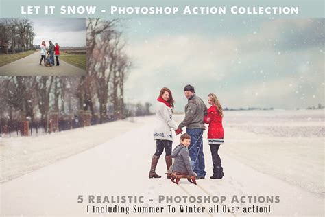 Photoshop Snow Actions - MasterBundles