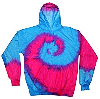 Colortone Tie Dye Hoodie Sweatshirts Pullover Multicolored Adult Sizes ...