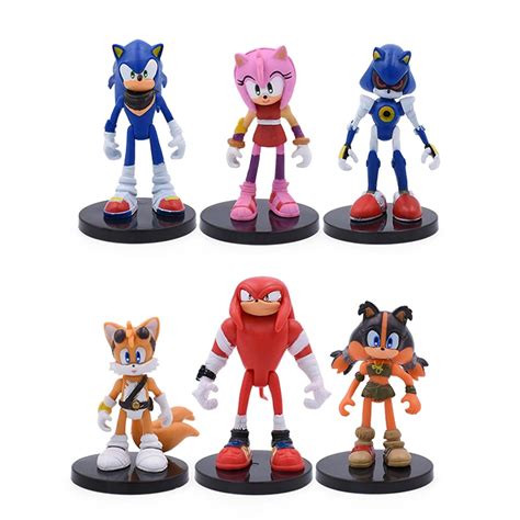 Buy AUGEN Sonic Set of 6 Action Figure Limited Edition for Car ...