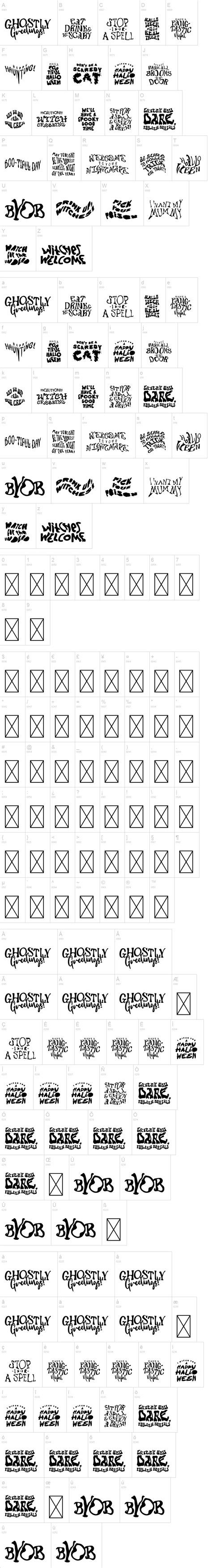 Boo Words | dafont.com