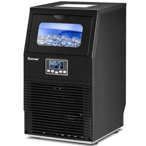 COSTWAY Commercial Ice Machine, 88LBS/24H Automatic Portable ...