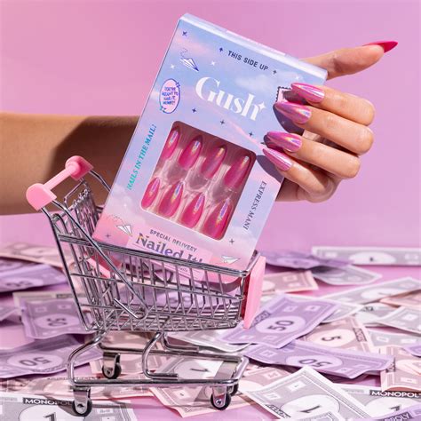 Shop Barbie Pink Chrome - Medium Almond - Press on Nails – Vegan, Clean ...