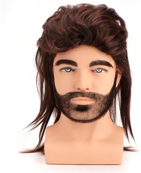 Amazon.com : Leuik Joe Dirt Mullet Wig for 70s & 80s (Brown) : Beauty ...