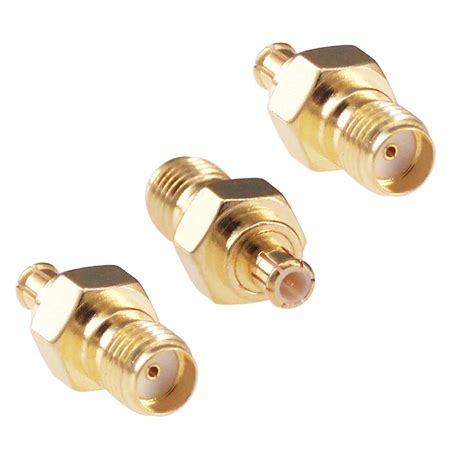 Buy RFaha 3pcs SMA Female to MCX Male RF Coax Coaxial Connector Adapter ...