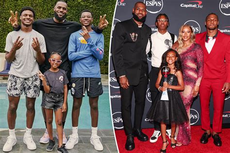 Lebron James And His Kids