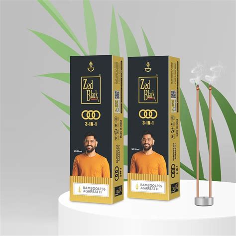 Zed Black Parfum Premium Fragrance Incense Sticks (Pack of 4) Suitable ...
