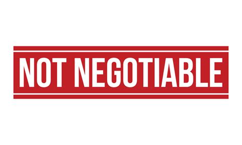 Not Negotiable Rubber Grunge Stamp Seal Stock Vector 22411963 Vector ...