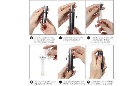 AstonAndia 10ml Perfume Refill Bottle Refillable Perfume Bottle Mini ...