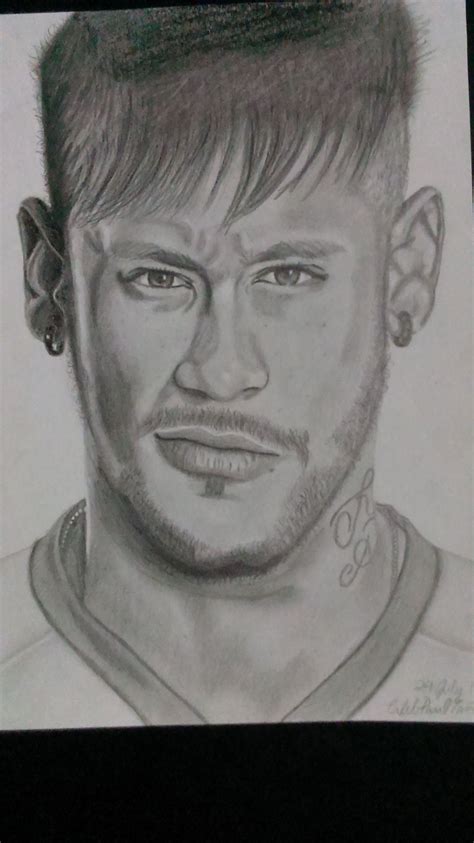 Neymar Drawing at PaintingValley.com | Explore collection of Neymar Drawing