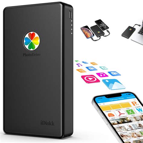 MFI Certified iDiskk 2TB iPad iPhone External Hard Drive for Android ...