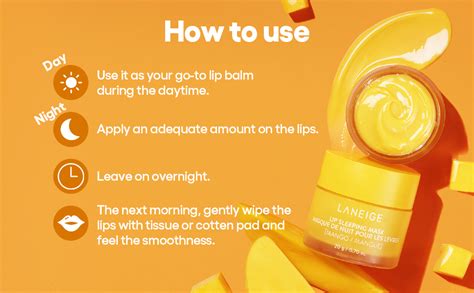 Laneige Lip Sleeping Mask | Moisturizing Lip Treatment with Vitamin C ...