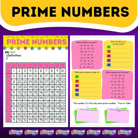 Prime Number Sheet Small