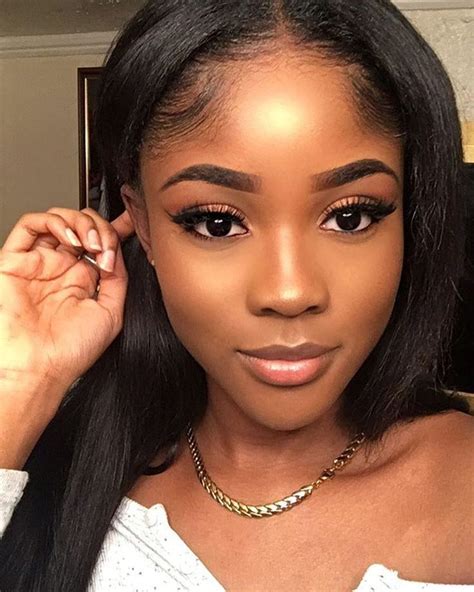 cute makeup looks on brown skin