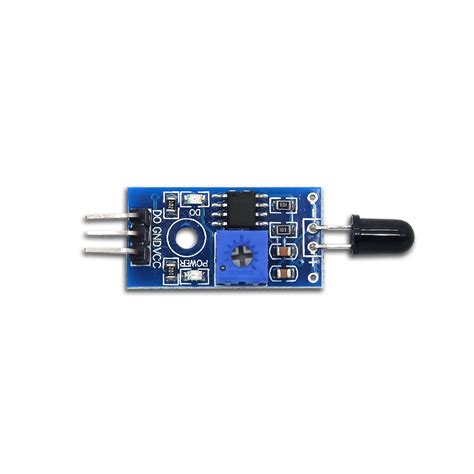 Electronic Spices Flame Sensor LM393 4-Pin Module | 3.3V-5V Infrared ...