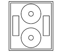 CD/DVD Labels - Inkjet / Laser, White Matte S-8076 - ULINE