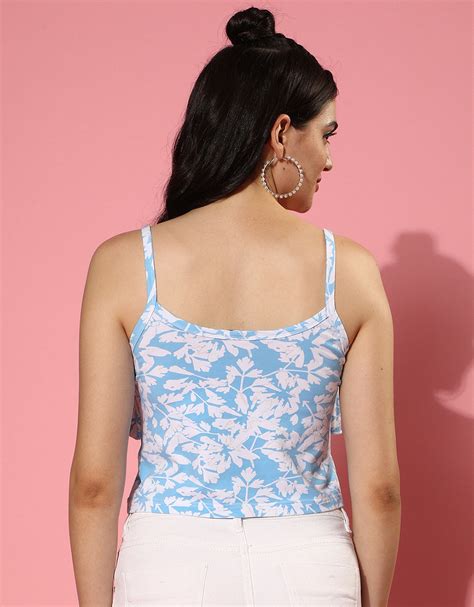 Atomizer Shoulder Strap Printed Crop-Top – Juneberry