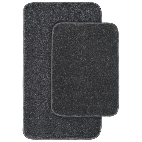 Garland Rug Gramercy 20-in x 34-in Cinder Gray Polypropylene Bath Mat ...