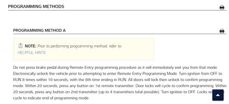 Image result for How to Program Remote Key Fobs for HHR