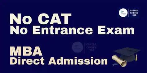 MBA Admission Without Entrance Exam 2025 | Direct MBA Admission in India